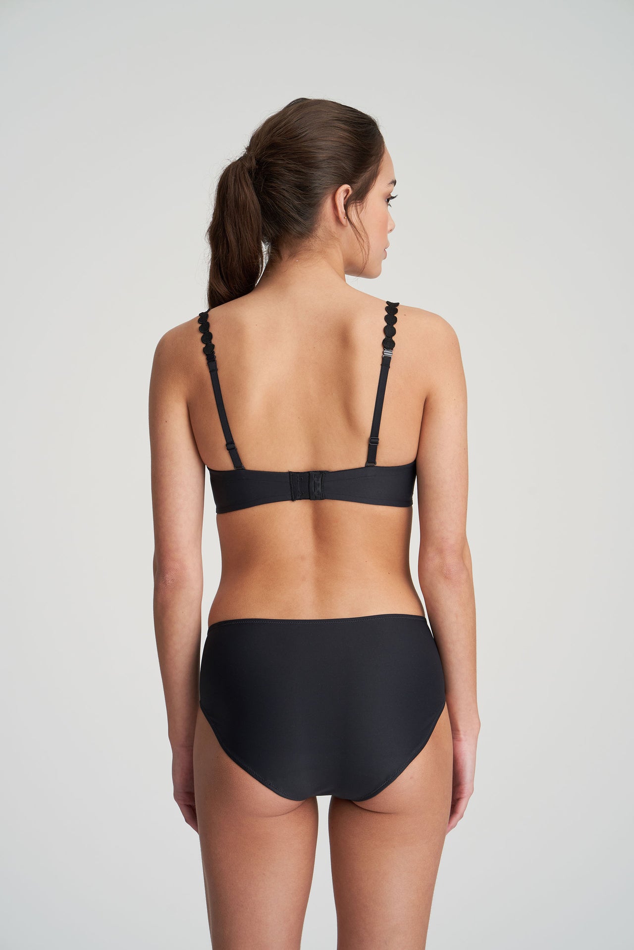 Dottie Charcoal Padded Plunge Bra