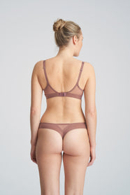 Louie Satin Taupe Thong
