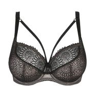 Sophora Black Balcony Bra Tulip Seam