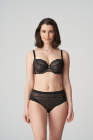 Sophora Black Balcony Bra Tulip Seam