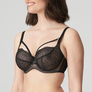 Sophora Black Balcony Bra Tulip Seam