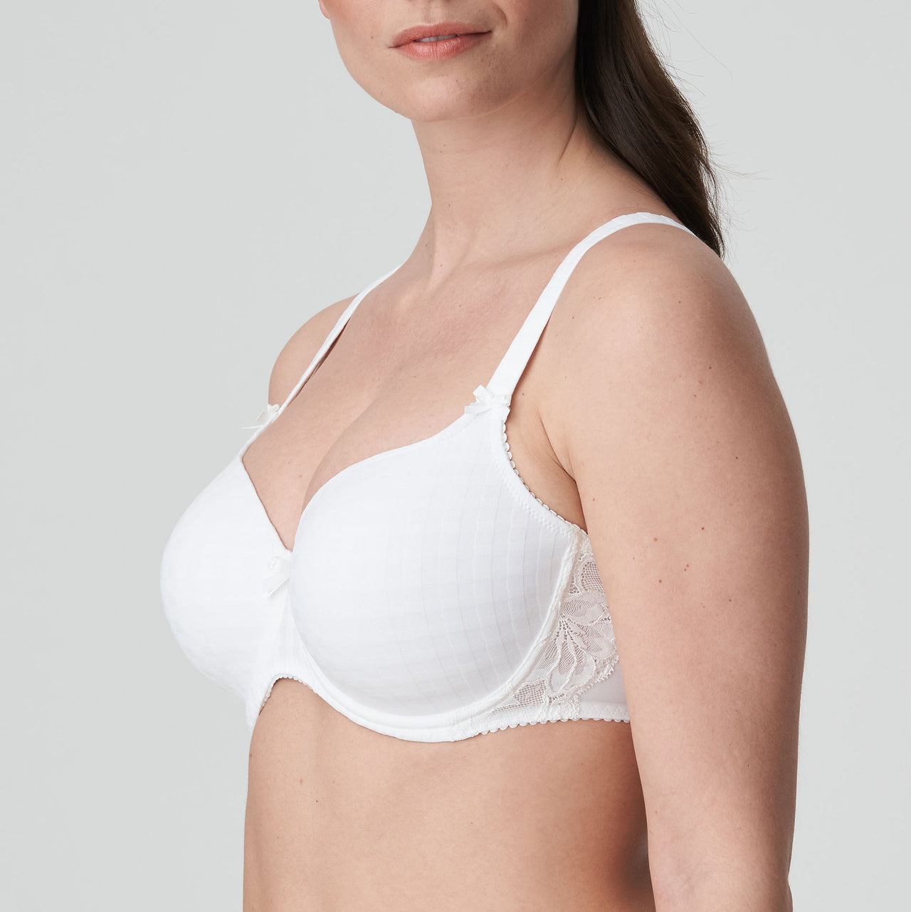 Madison White Padded Bra Heartshape