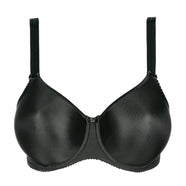 Satin Black Non Padded Full Cup Seamless
