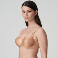 Satin Cognac Non Padded Full Cup Seamless
