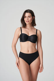 Satin Black Full Briefs